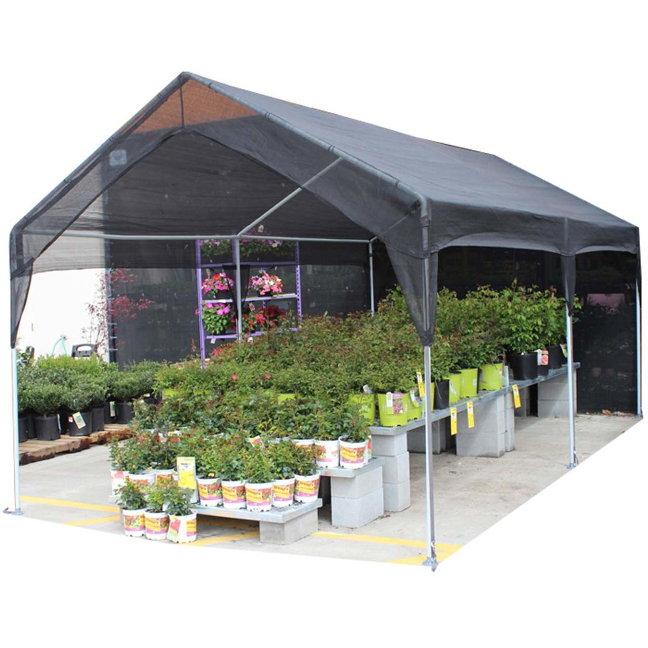 King Canopy  10' x 20' Black Garden Shade Canopy