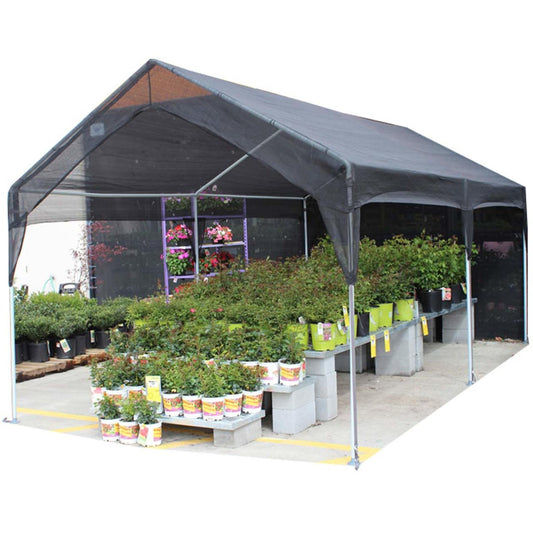 King Canopy  10' x 20' Black Garden Shade Canopy