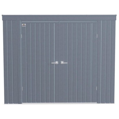 Arrow Elite Steel Storage Shed 8 x 4 - Anthracite