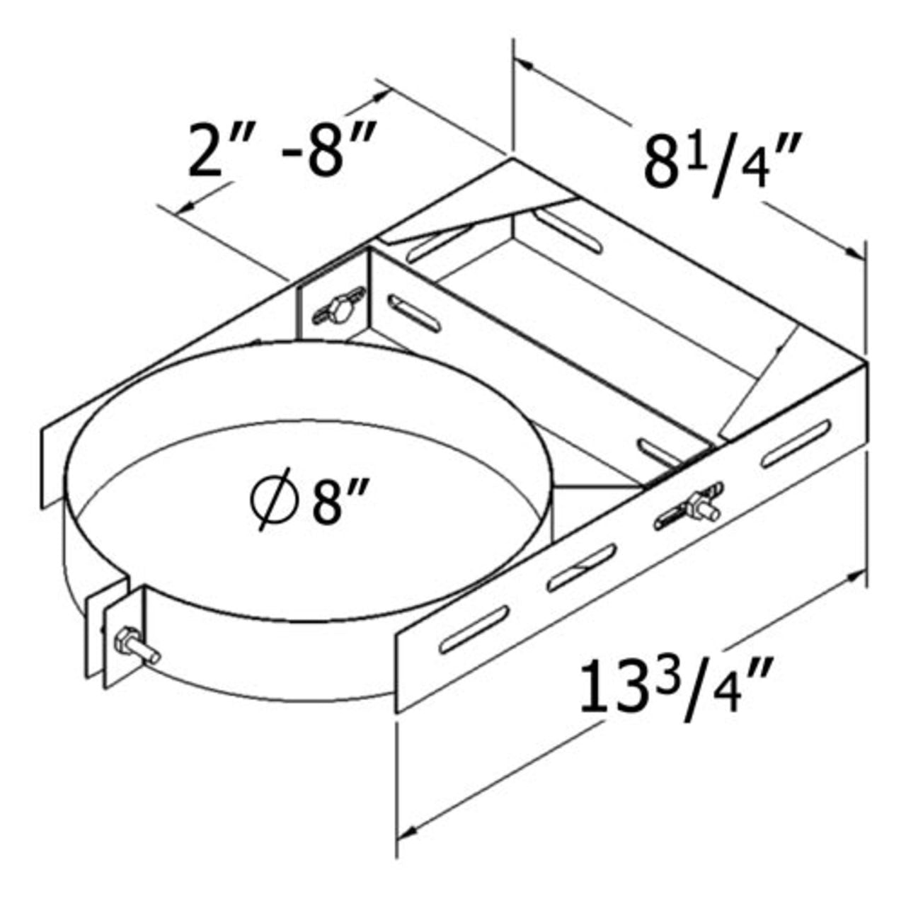 6'' Shasta Vent Thru The Wall Kit