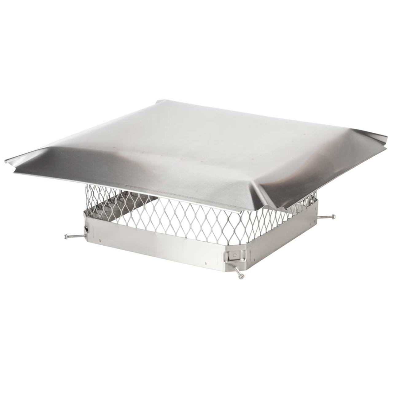15" x 15" Stainless Steel Single Flue Chimney Cap