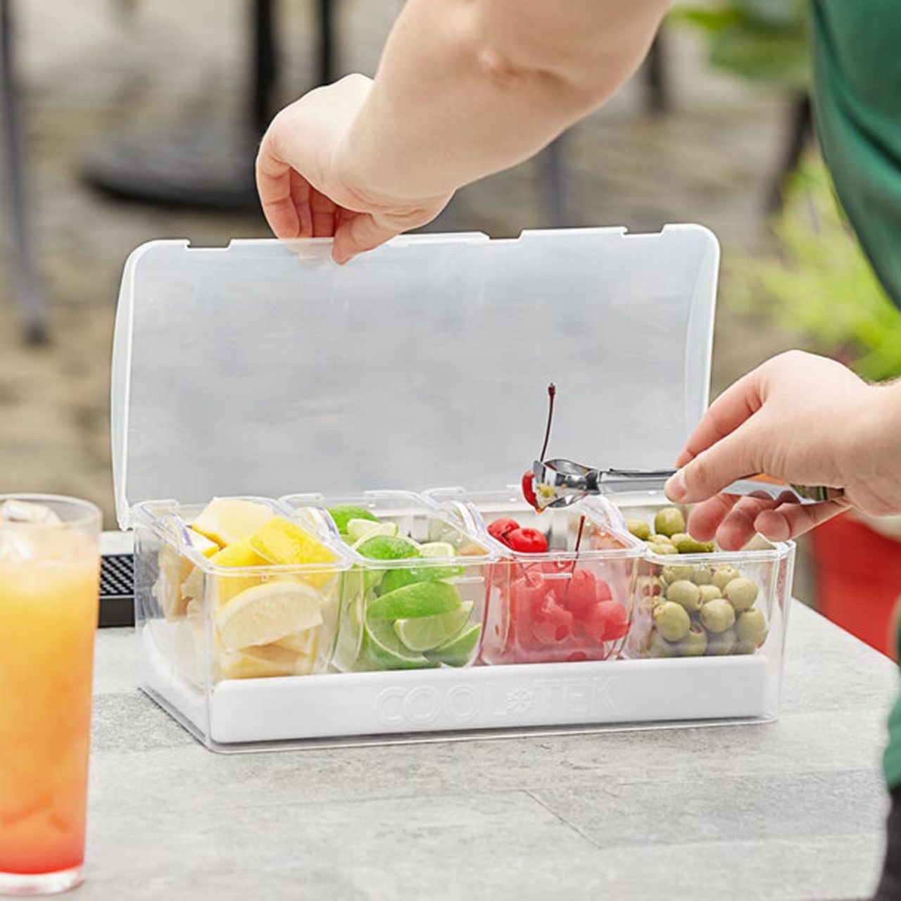 Cool-Tek Condiment Caddy in White