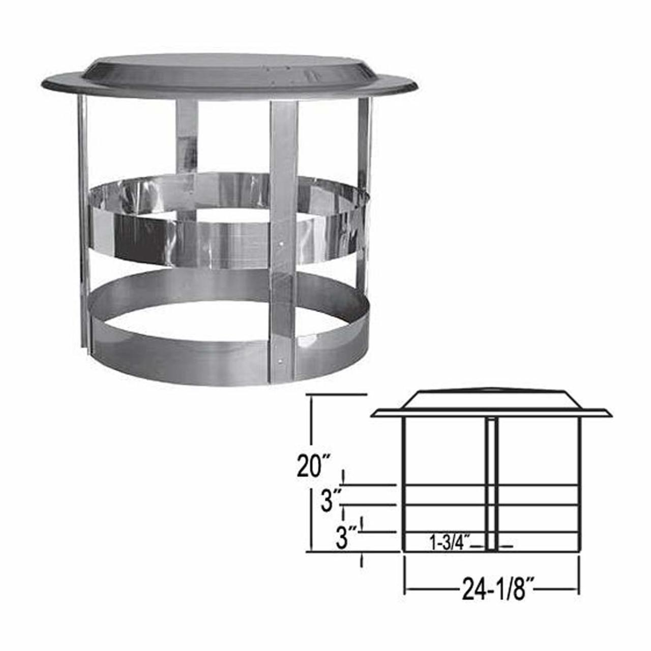 24'' DuraTech Chimney Cap - 24DT-VC