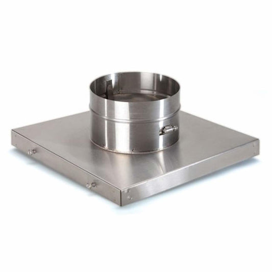 8" HomeSaver UltraPro 13" x 13" Terra Cotta Collar Plate