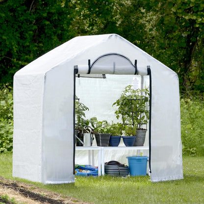 GrowIT 6' x 4' x 6' 6" Backyard Greenhouse - Clear Cover