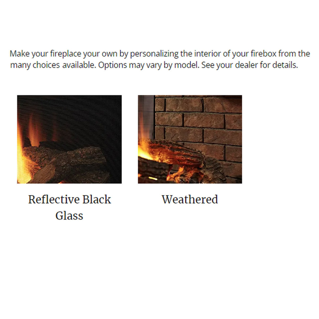 Majestic 36" Pier Multi Side Top/Rear Gas Fireplace - PIER-DV36IN