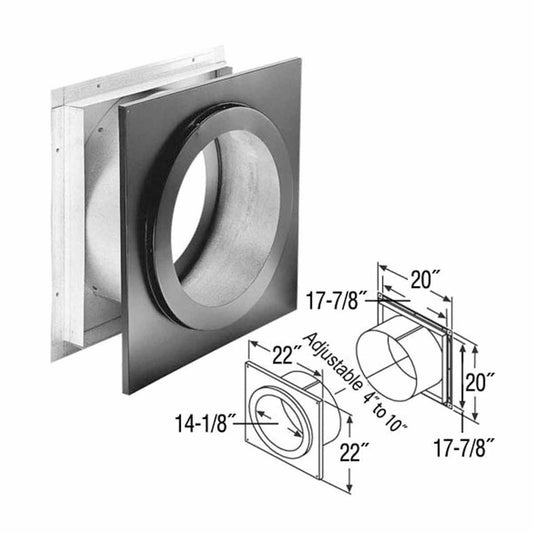 12'' DuraTech Wall Thimble - 12DT-WT