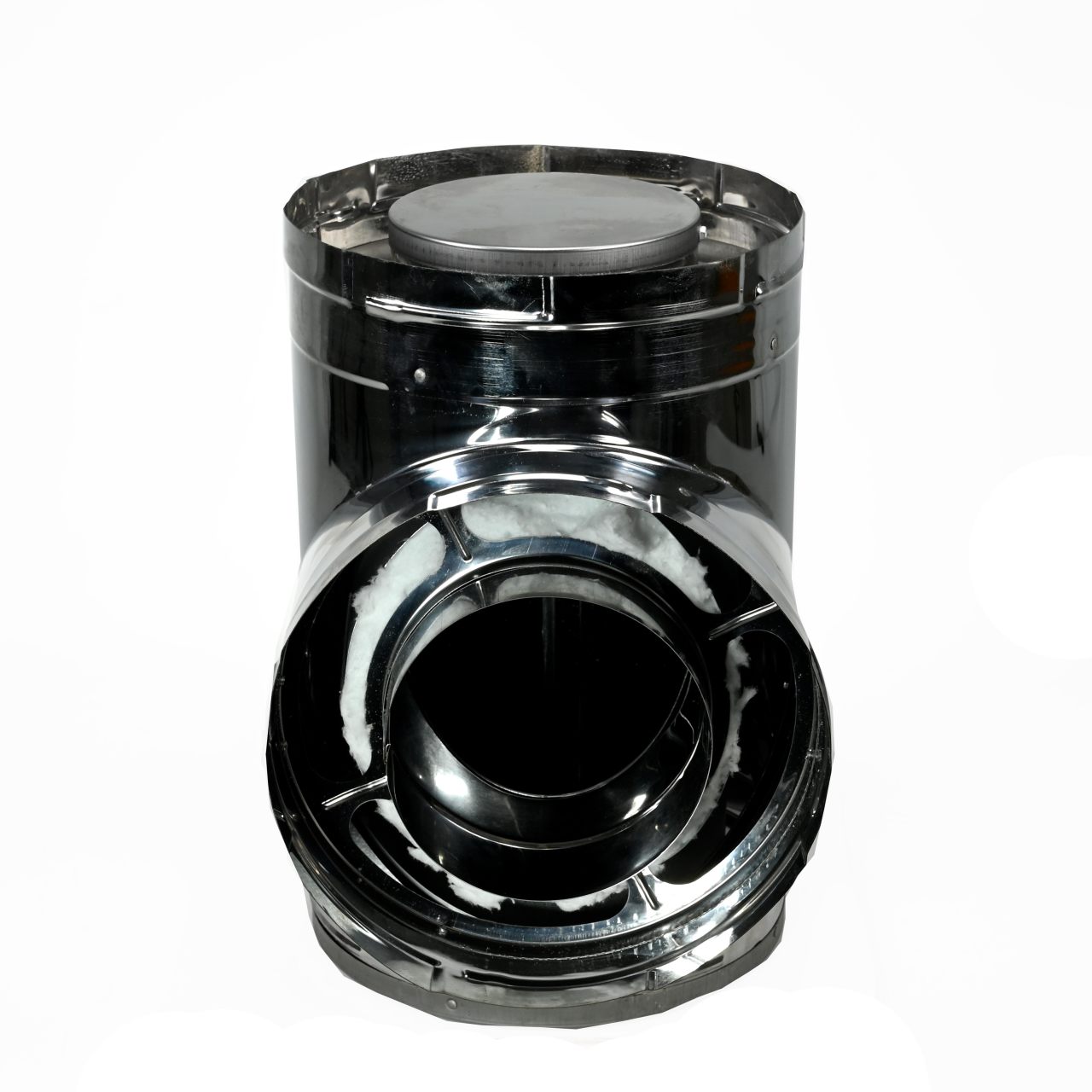 DuraPlus 6'' Stainless Steel Tee - 9067SS | Chimney Pipe