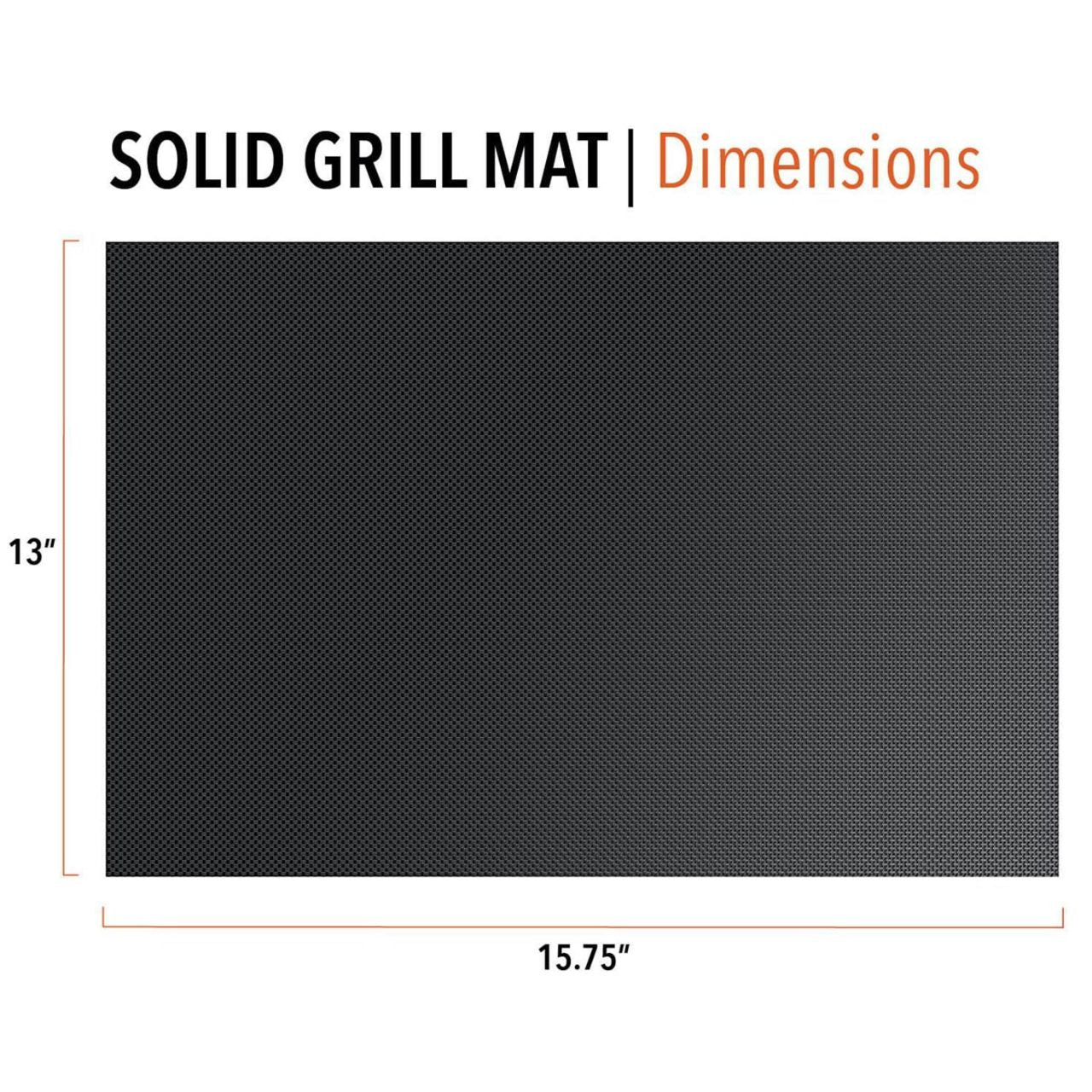Non-Stick Solid Grill Mat - 2 Pack