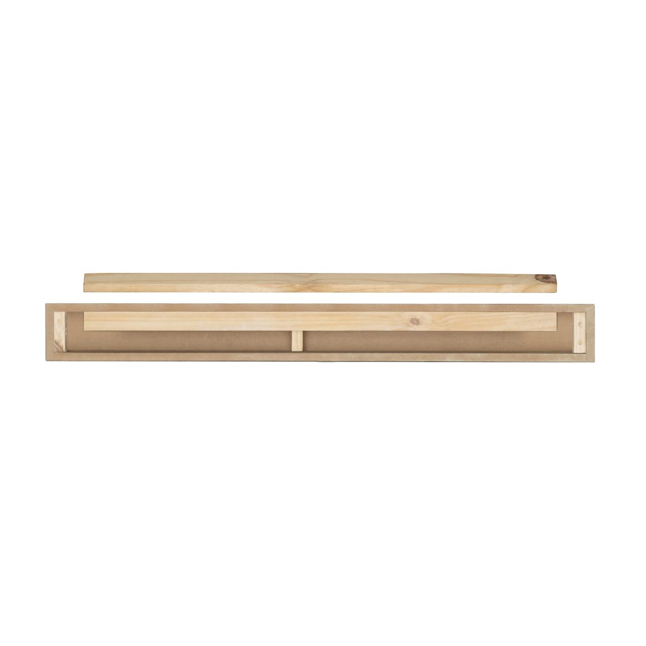 48" Sarah MDF Fireplace Shelf by Pearl Mantels - White Paint Finish