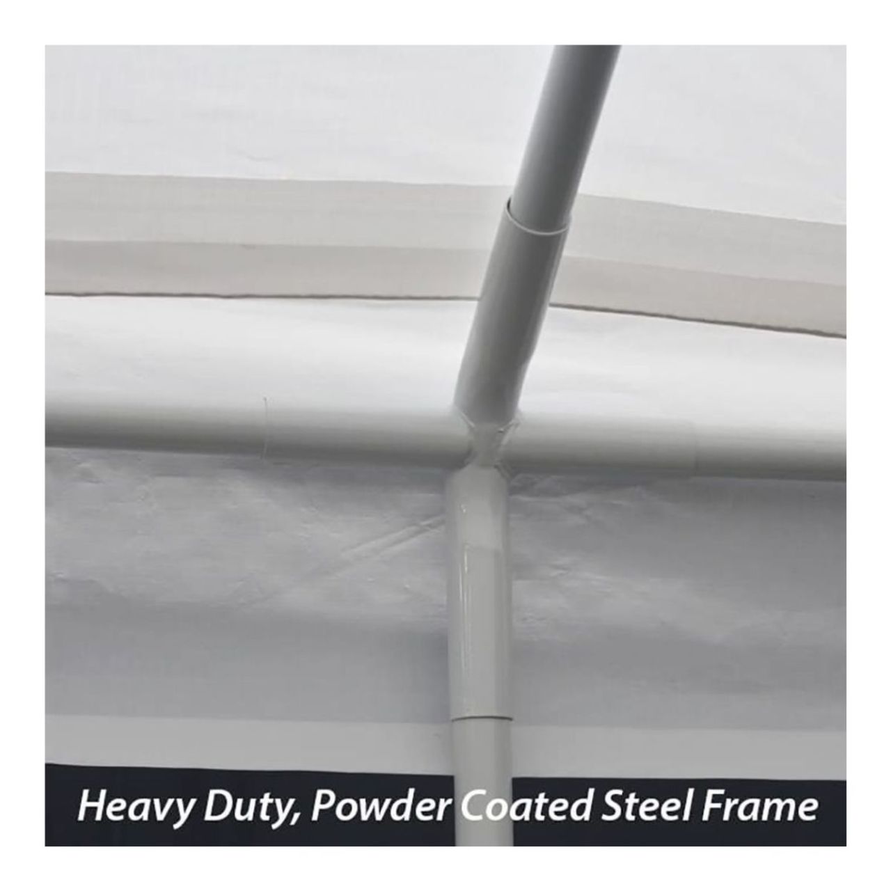 King Canopy  10' x 20' White 8 Leg Enclosed Canopy