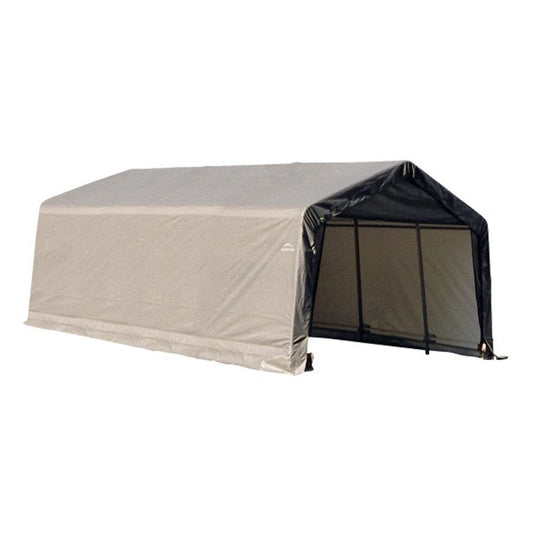 ShelterCoat 13' x 20' Garage With Peak Roof - Gray
