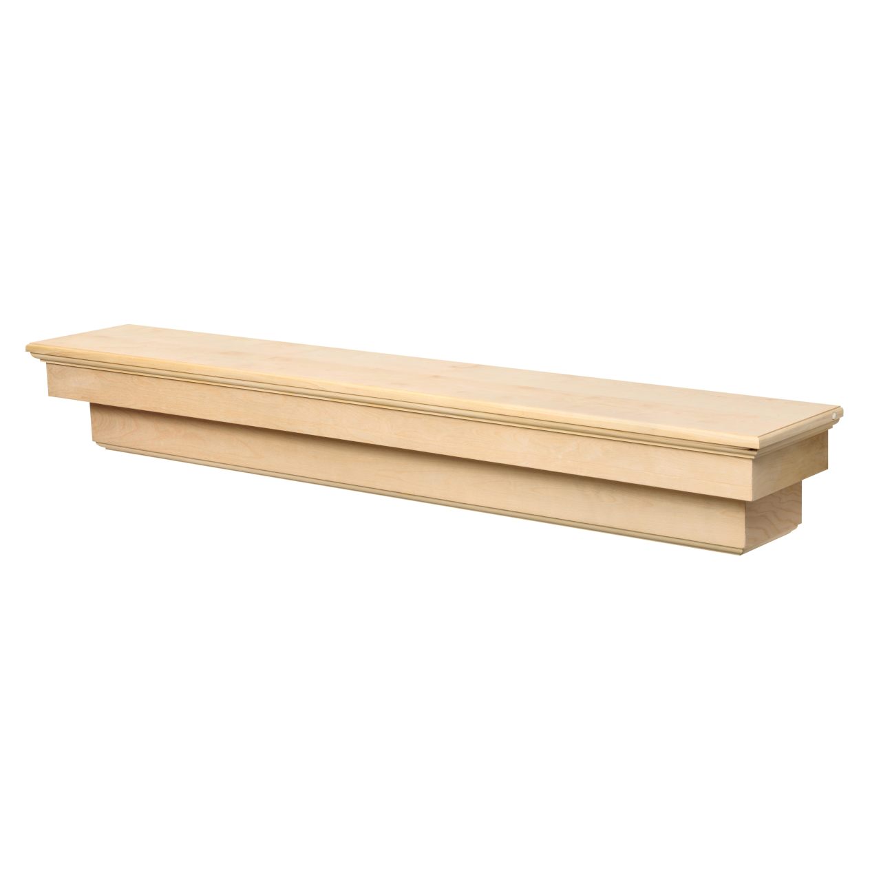 60" Auburn Unfinished Fireplace Shelf by Pearl Mantels