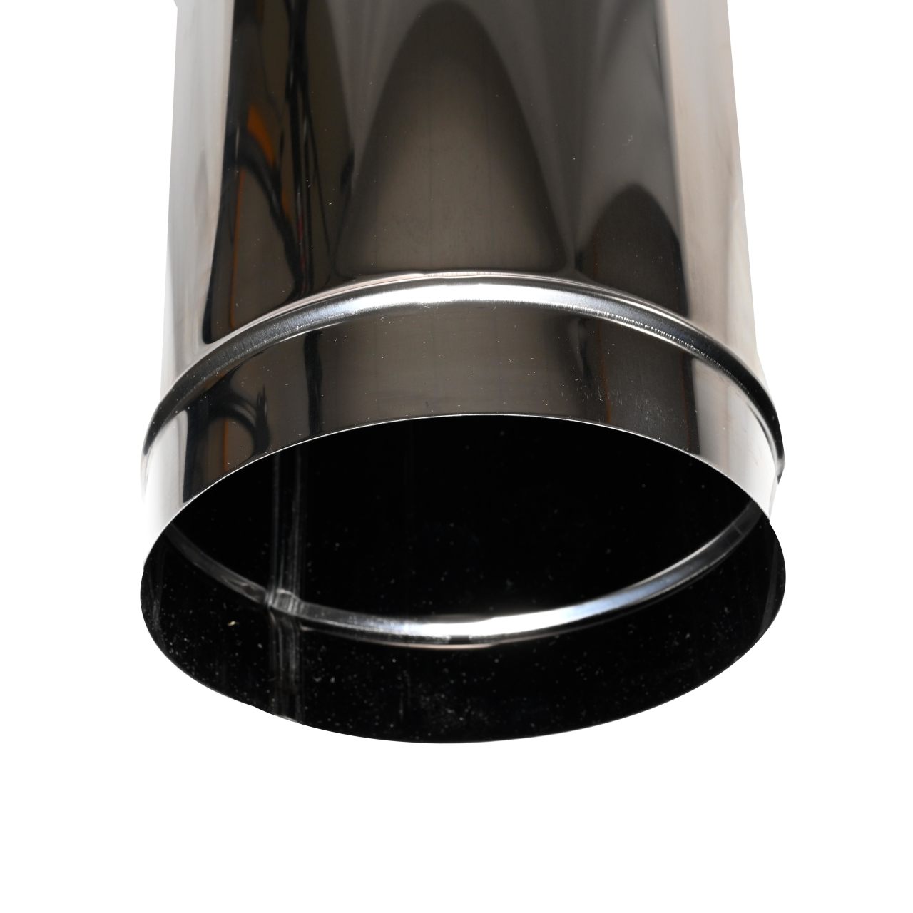 6" x 48" DuraBlack Stainless Steel Single-Wall Pipe - 6DBK-48SS