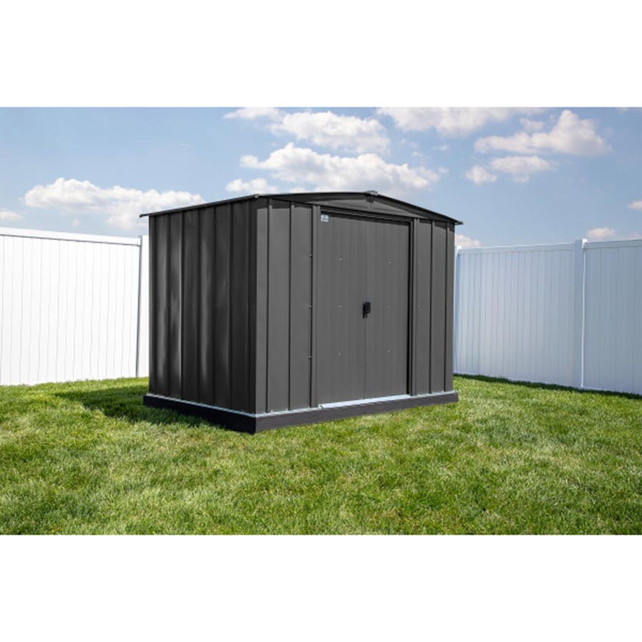 Arrow Classic Steel Storage Shed 8' x 6, Charcoal