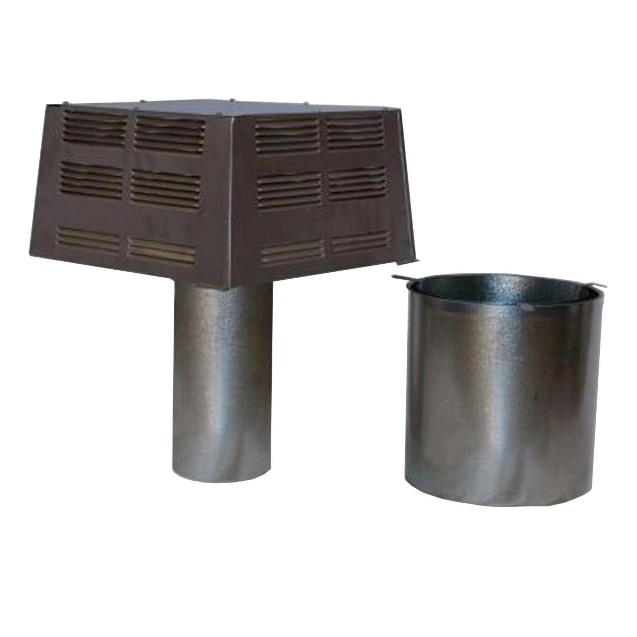 12" Superior Square Single-Flue Chimney Cap with Slip Connector