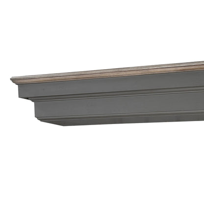 72" Hadley Fireplace Shelf by Pearl Mantels - Cottage Distressed Finish