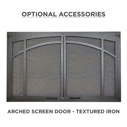 Superior 42" VRT3500 Series Vent-Free Circulating Smooth Face Fireplace - White Stacked Liner