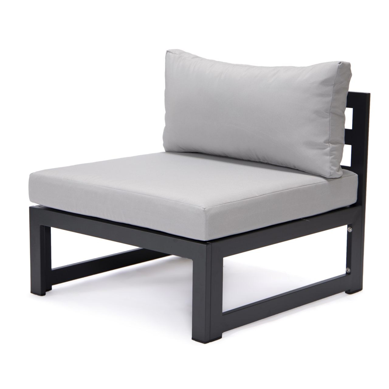 FiveOaks Dover Patio Collections Armless Sofa in Light Gray - Set of 2