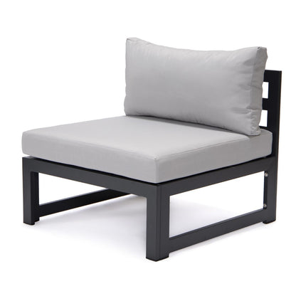 FiveOaks Dover Patio Collections Armless Sofa in Light Gray - Set of 2