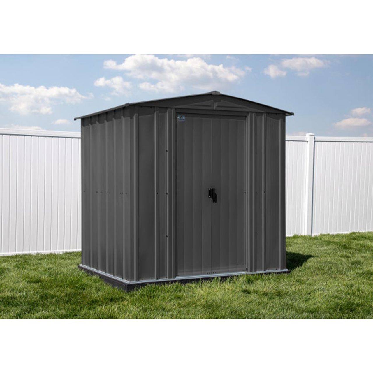 Arrow Classic Steel Storage Shed 6' x 5' -  Charcoal