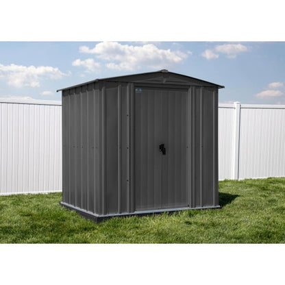 Arrow Classic Steel Storage Shed 6' x 5' -  Charcoal