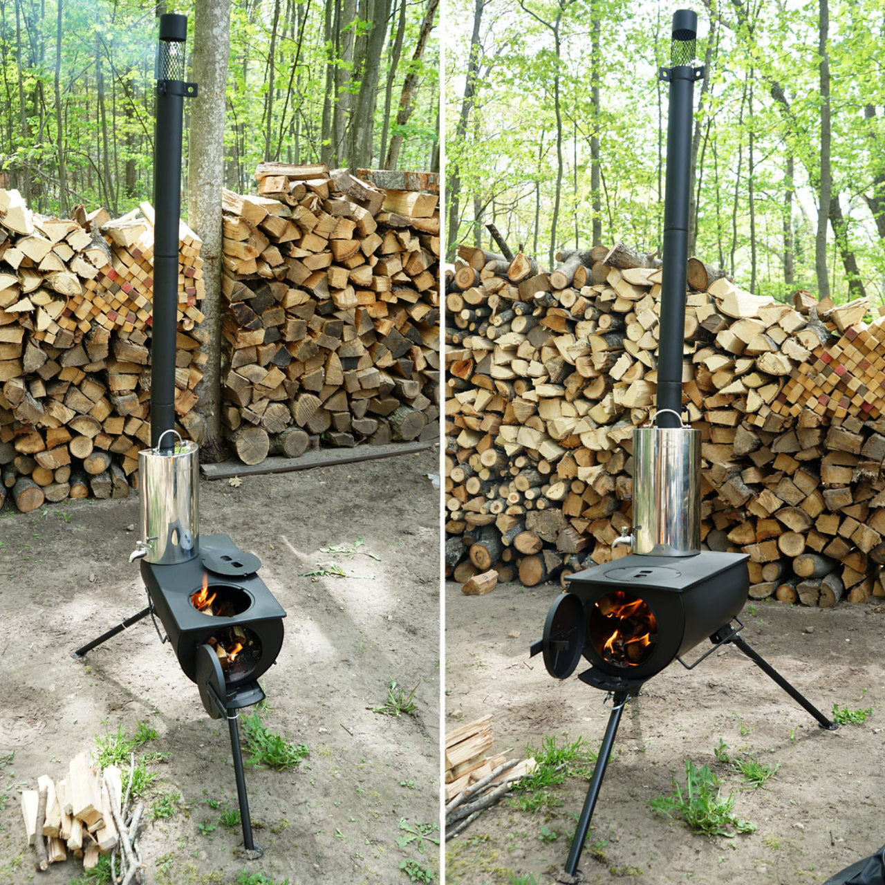 Woodeze Camping Stove in Black