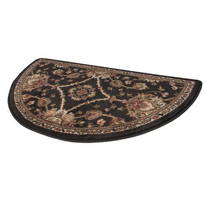 42" Half Round Regal Black Hearth Rug