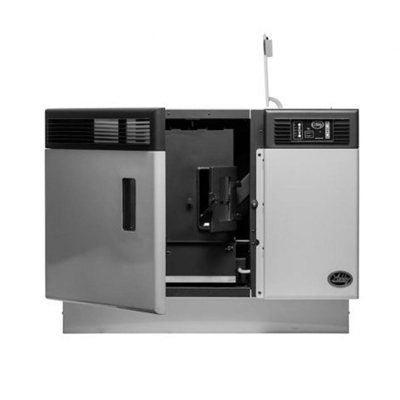 US Stove Wall Mount Direct Vent Pellet Stove with 28 lb Hopper and Remote