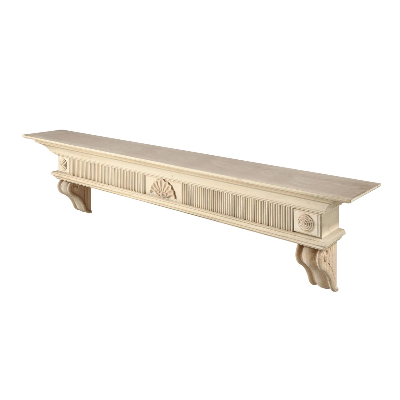 72" Devonshire Unfinished Fireplace Shelf by Pearl Mantels