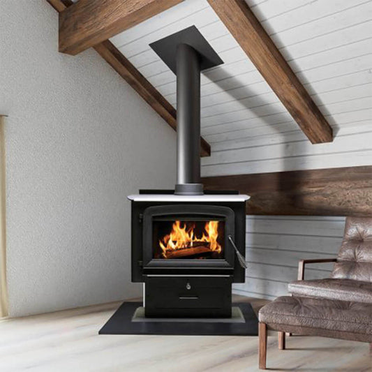 Ashley 2,500 Sq. Ft. Pedestal Wood Stove - AW2520E-P