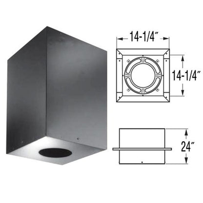 6" DuraPlus 24" Square Ceiling Support Box - 6DP-CS24