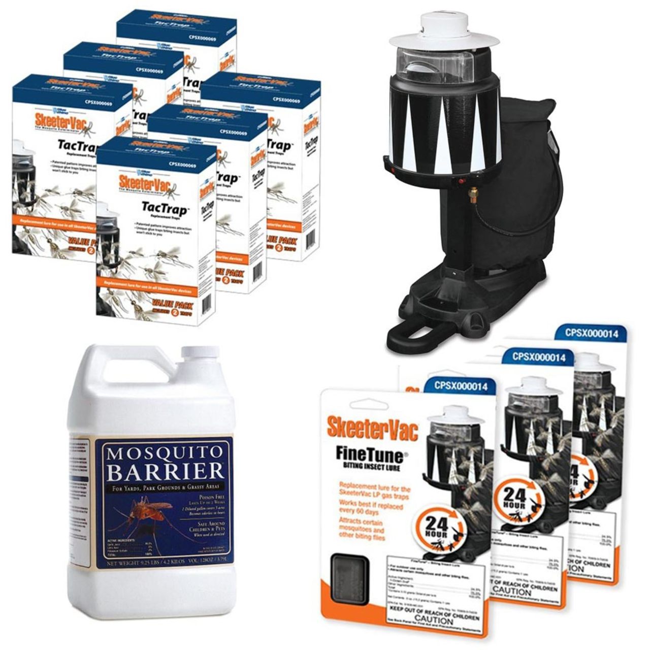 1 Acre Skeeter Defeater Mosquito Trap & Accessory Bundle