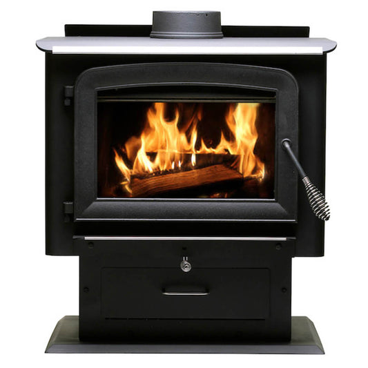 Ashley 2,000 Sq. Ft. Pedestal Wood Stove - AW2020E-P