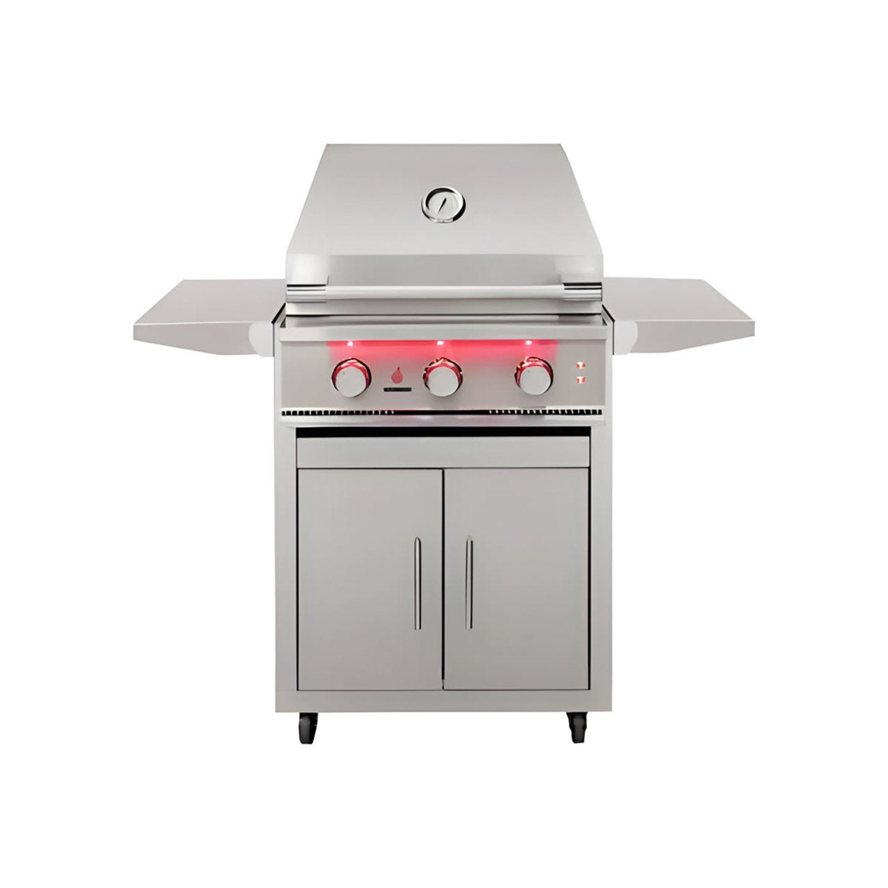 TrueFlame Deluxe Cart With Fold-Down Side Shelves (Fits TF25, TFE25) - CART-TF-25DC