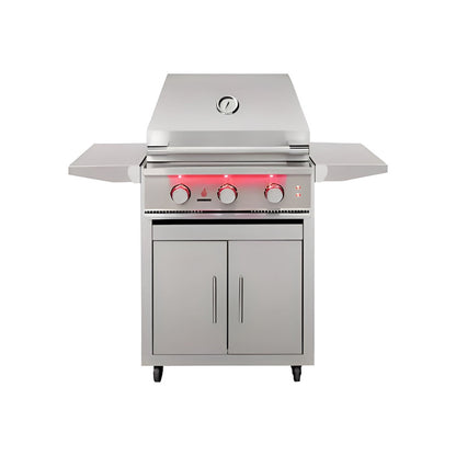 TrueFlame Deluxe Cart With Fold-Down Side Shelves (Fits TF25, TFE25) - CART-TF-25DC