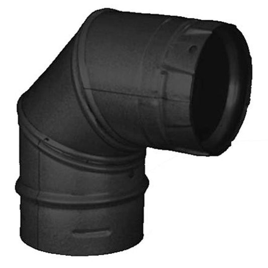 4" PelletVent Pro Black 90 Degree Elbow - 4PVP-E90B