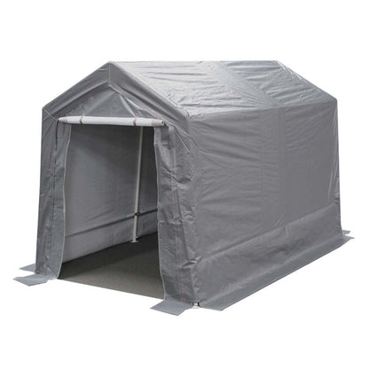 King Canopy  7 x 12 Silver Storage Garage