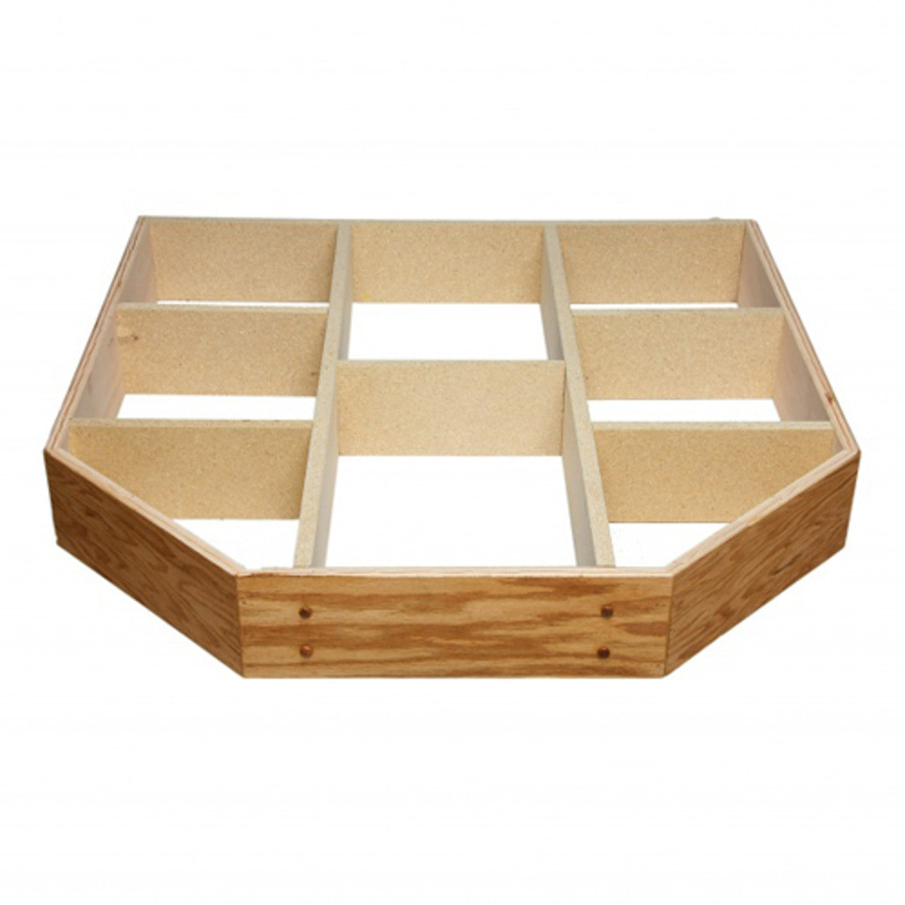 WoodEze 40" X 40"  Double Cut Oak -  5" Hearth Board Riser