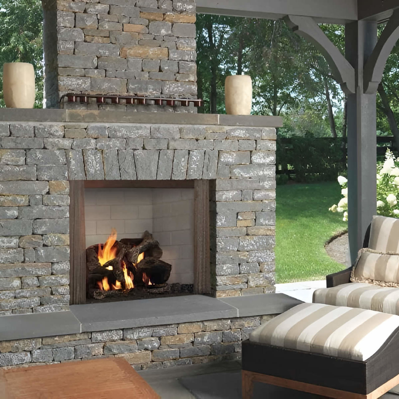Outdoor Lifestyles 42" Castlewood Wood Firebox - ODCASTLEWD-42-B