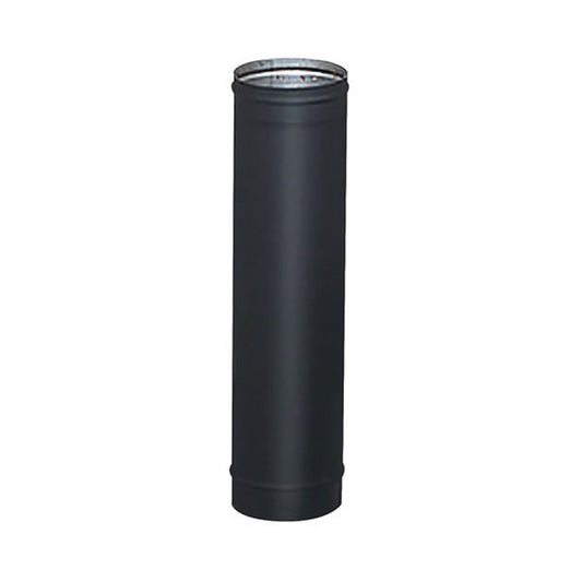 6" x 36" HeatFab Single Wall Black Stove Pipe - 2607B