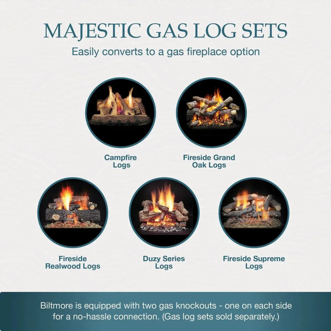 Majestic Biltmore 42" Open Wood-Burning Fireplace - SB80