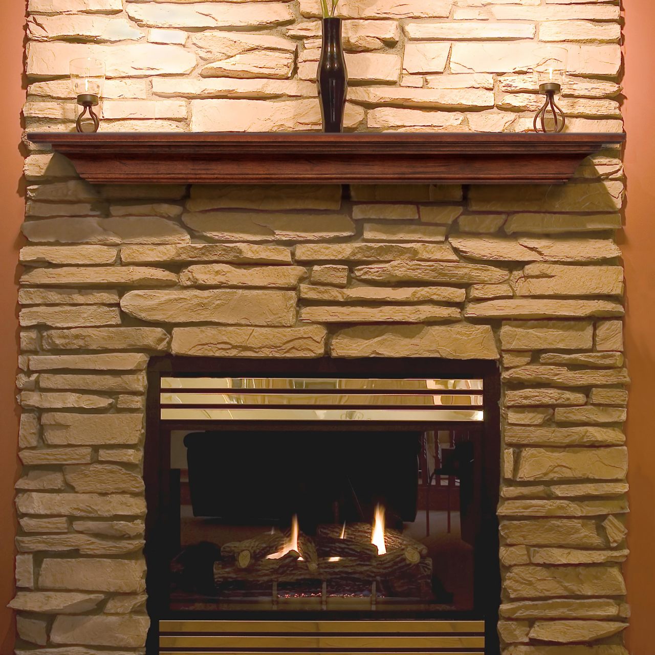 60" Homestead Fireplace Shelf by Pearl Mantels - Antique Finish