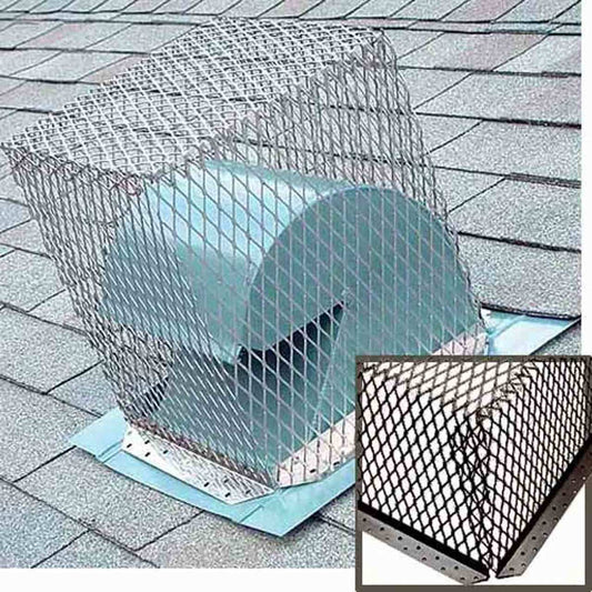 7" x 7" Black Galvanized Animal Control Screen