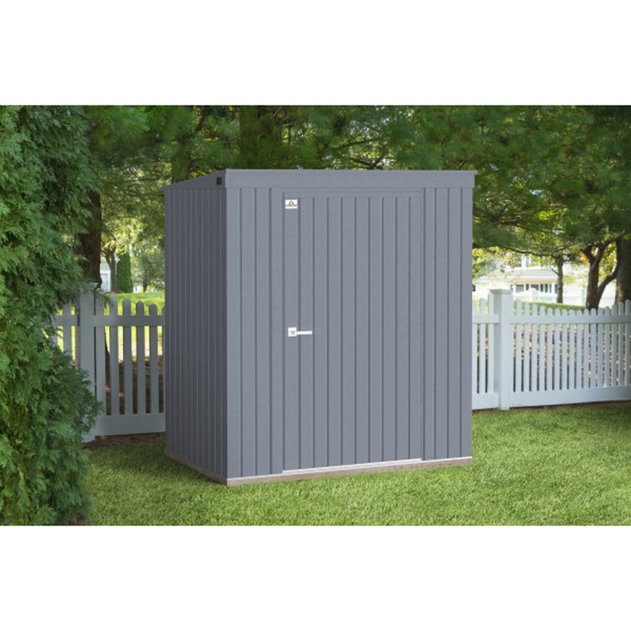 Arrow Elite Steel Storage Shed 6' x 4' - Anthracite