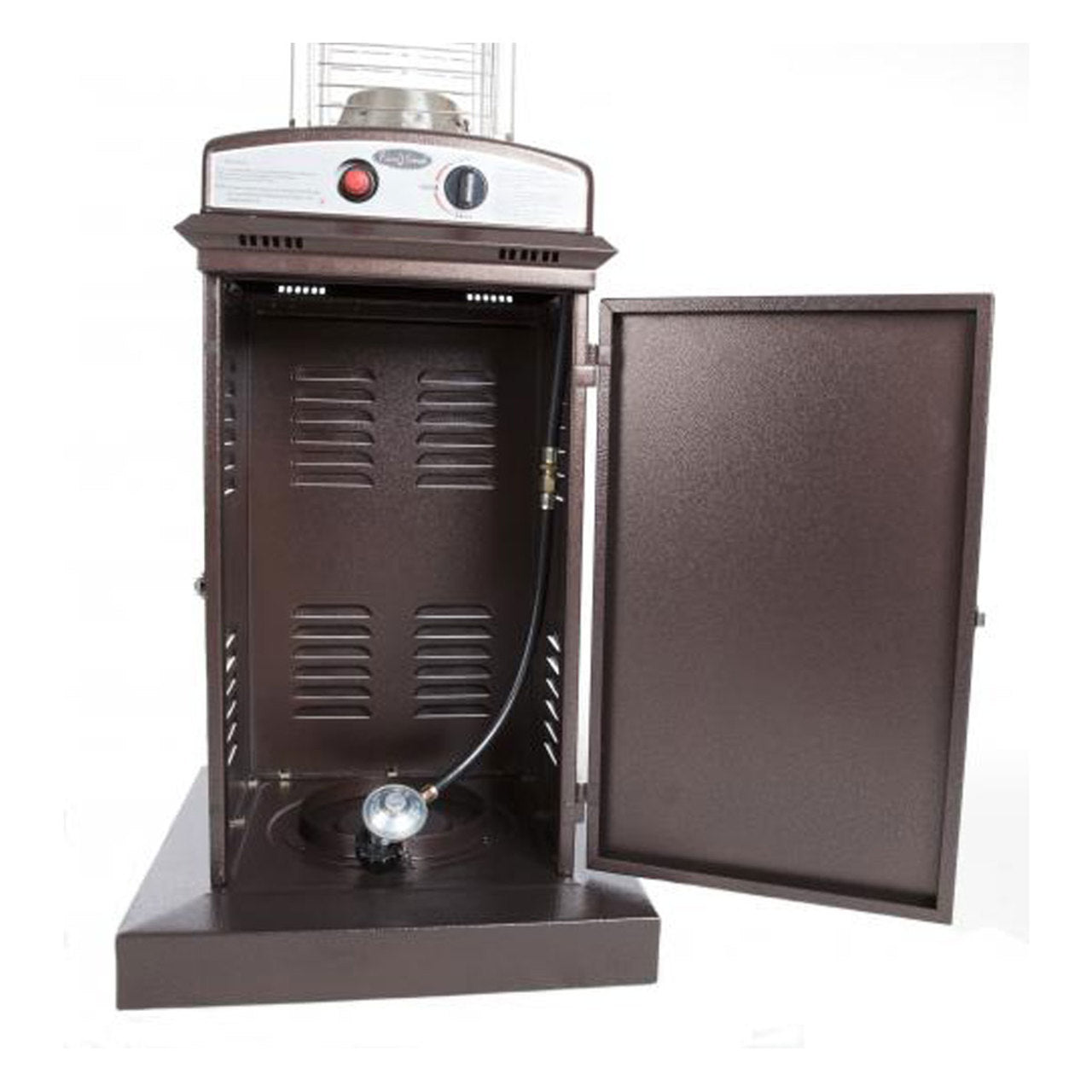Hammered Bronze Finish Square Flame Patio Heater