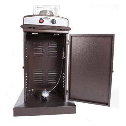 Hammered Bronze Finish Square Flame Patio Heater