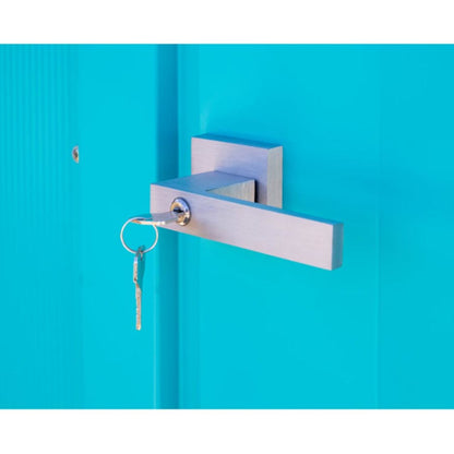 Spacemaker 4 x 3 Patio Shed - Teal and Anthracite