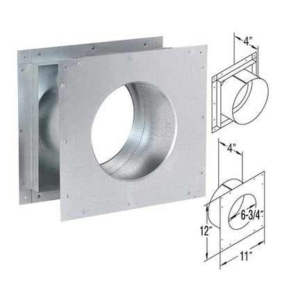 4" x 6 5/8" DirectVent Pro Wall Thimble