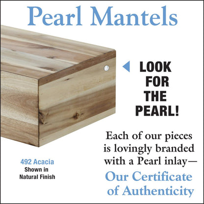 48" Acacia Fireplace Shelf by Pearl Mantels - Natural Finish